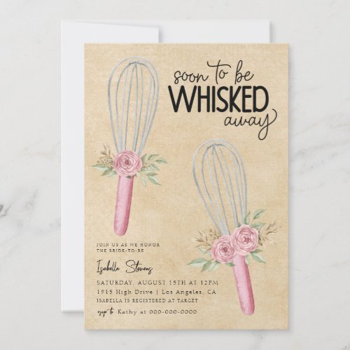 Whisked Away Baking Bridal Shower Invitation