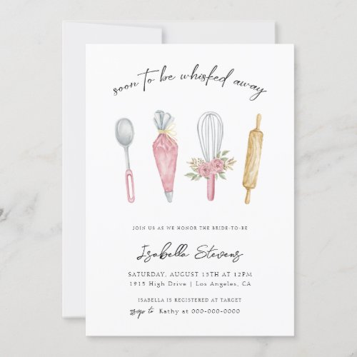 Whisked Away Baking Bridal Shower Invitation