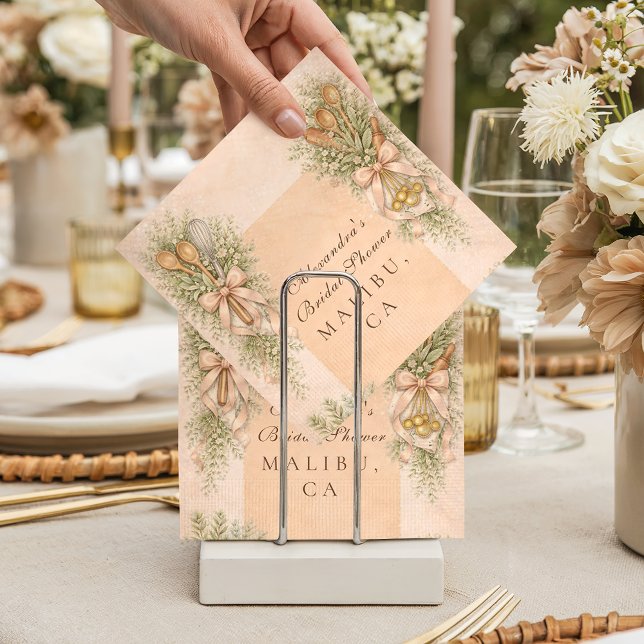 Whisked Away Baking Bridal Shower Napkins (Creator Uploaded)