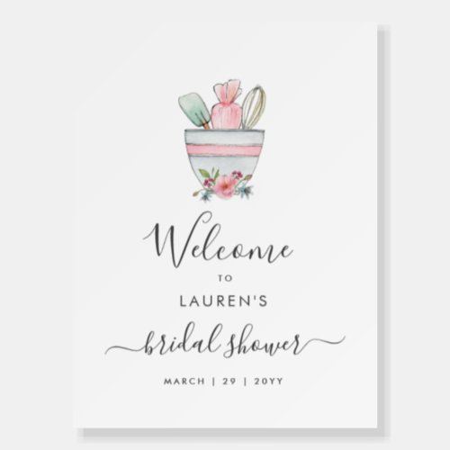 Whisked Away Bridal Shower Welcome sign