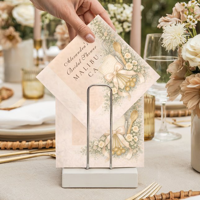 Whisked Away Cottage Baking Bridal Shower Napkins (Creator Uploaded)
