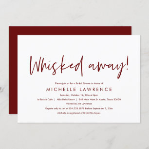 Whisked away, fun and playful Bridal Shower Party Invitation
