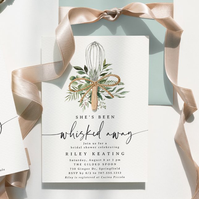 Whisked Away Kitchen Bridal Shower Invitation (Creator Uploaded)