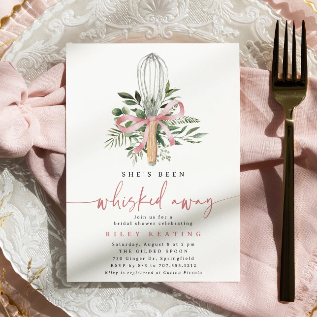 Whisked Away Kitchen Bridal Shower Invitation (Creator Uploaded)