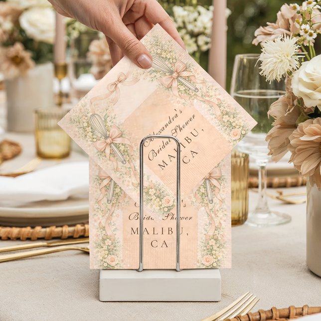 Whisked Away Kitchen Bridal Shower Napkins (Creator Uploaded)