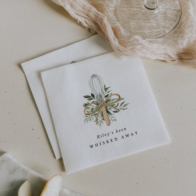 Whisked Away Kitchen Bridal Shower Napkins (Creator Uploaded)
