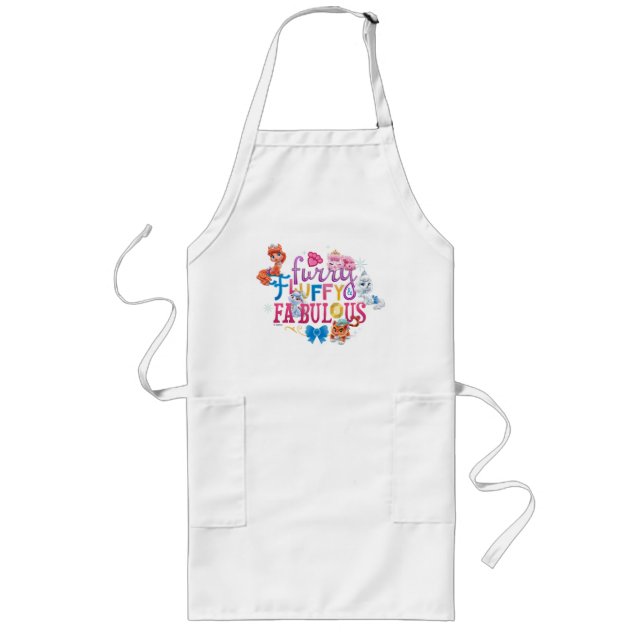 Whisker Haven | Furry Fluffy & Fabulous Long Apron (Front)