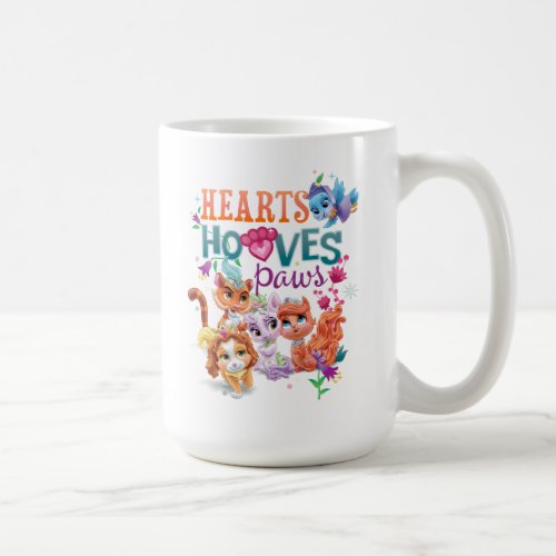 Whisker Haven  Hearts Hooves Paws Graphic Coffee Mug