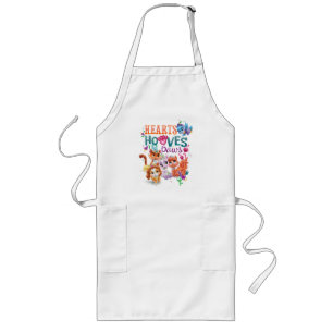 Whisker Haven Hearts Hooves Paws Graphic Long Apron