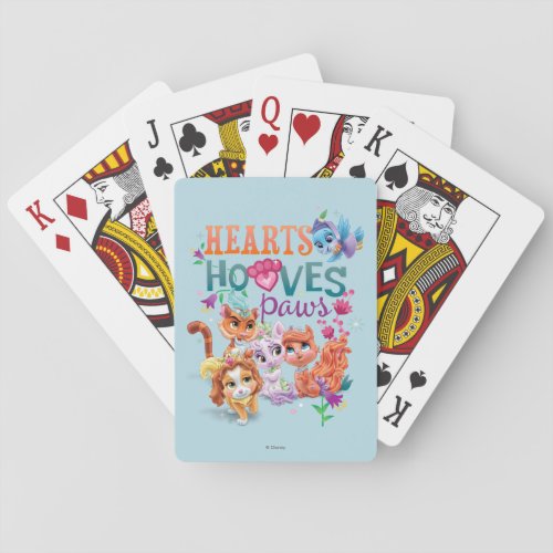 Whisker Haven  Hearts Hooves Paws Graphic Playing Cards