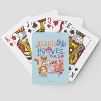 Whisker Haven | Hearts Hooves Paws Graphic Poker Cards