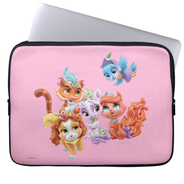 Whisker Haven | Hearts Hooves Paws Laptop Sleeve (Front)