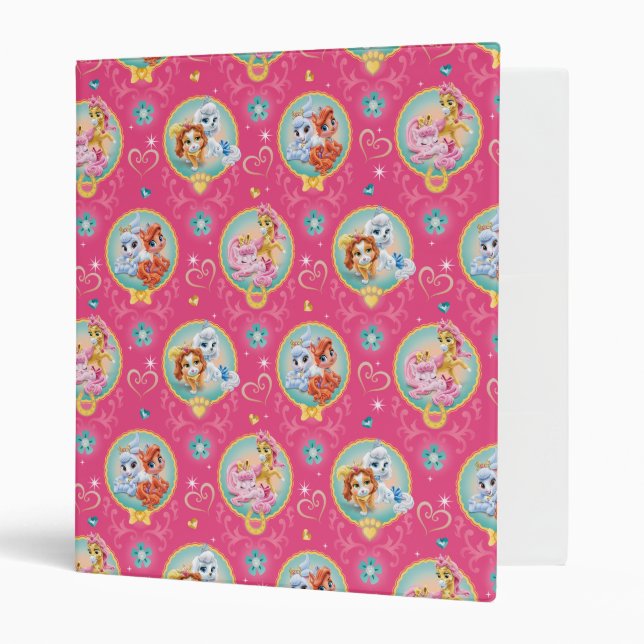 Whisker Haven | Hearts Hooves Paws Pattern Binder (Front/Inside)