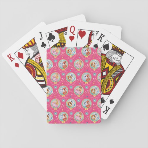 Whisker Haven  Hearts Hooves Paws Pattern Playing Cards