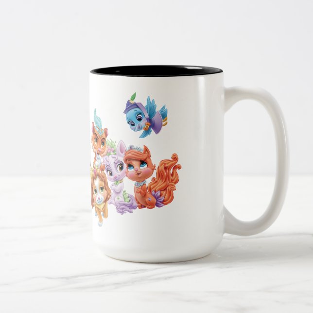 Whisker Haven | Hearts Hooves Paws Two-Tone Coffee Mug (Right)