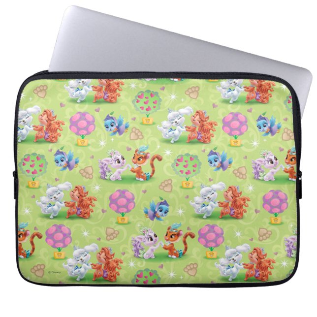 Whisker Haven | Play Time Pattern Laptop Sleeve (Front)
