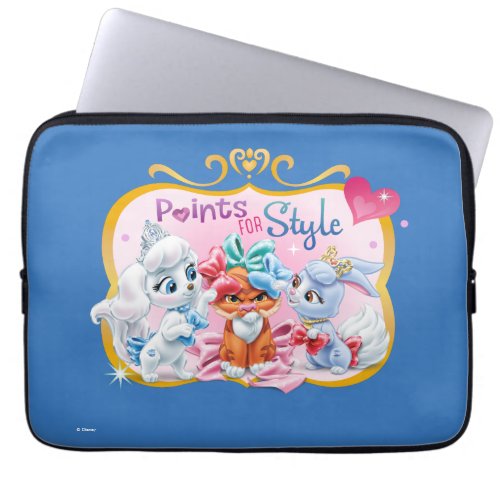 Whisker Haven  Points for Style Graphic Laptop Sleeve