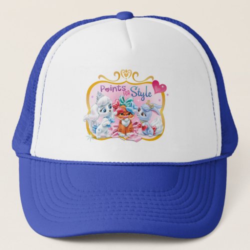 Whisker Haven  Points for Style Graphic Trucker Hat