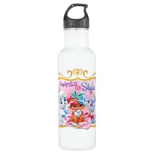 Whisker Haven  Points for Style Graphic Water Bottle