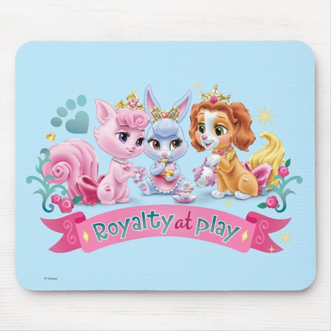 Whisker Haven | Royalty at Play Graphic Mouse Pad (Front)