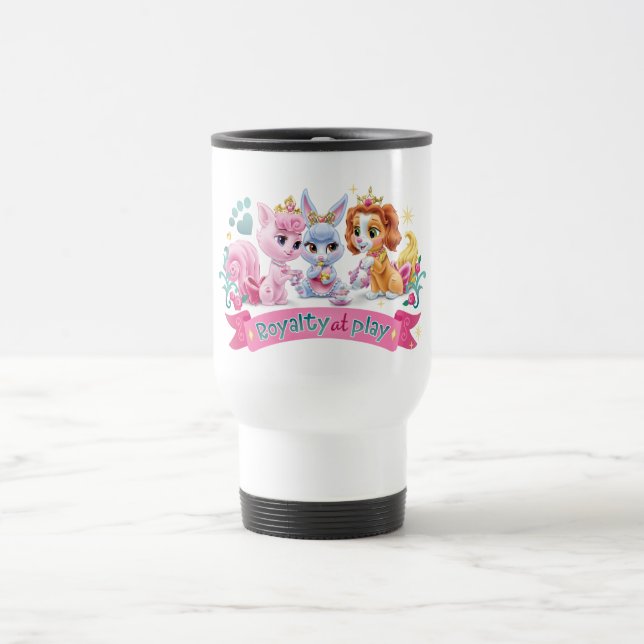 Whisker Haven | Royalty at Play Graphic Travel Mug (Center)