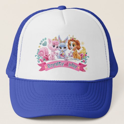 Whisker Haven  Royalty at Play Graphic Trucker Hat