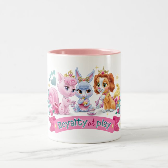 Whisker Haven | Royalty at Play Graphic Two-Tone Coffee Mug (Center)