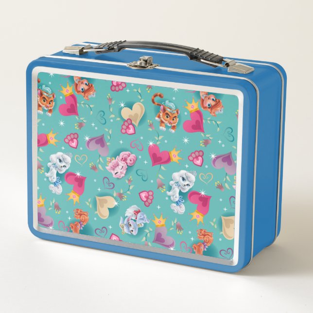 Whisker Haven | Unleash the Fun Pattern Metal Lunch Box (Front)