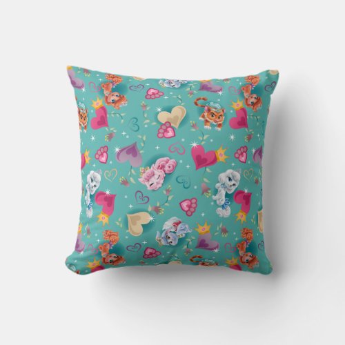 Whisker Haven  Unleash the Fun Pattern Throw Pillow