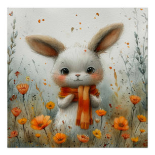 Whisker Wonder: A Bit of Whimsy Bunny Poster
