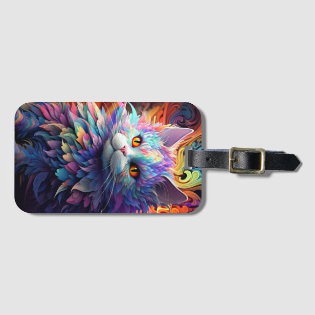 Whisker Wonder Luggage Tag (Front Horizontal)