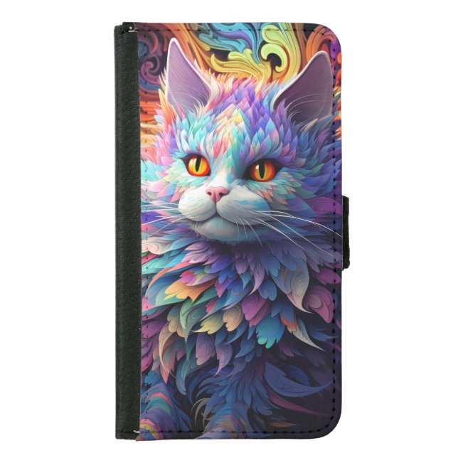 Whisker Wonder Samsung Galaxy Wallet Case (Front)
