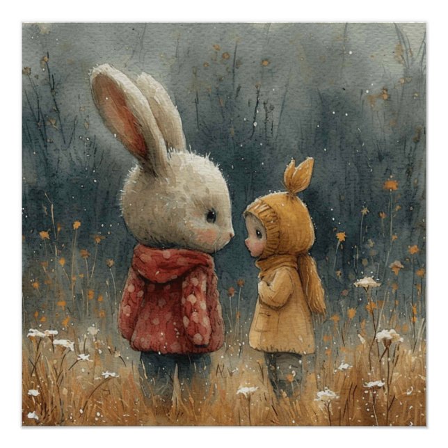 Whisker Wonderland: A Bit of Whimsy Bunny Poster (Front)