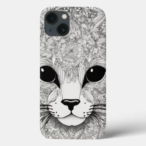 Whisker Wonderland Cat Print iPhoneiPad Case