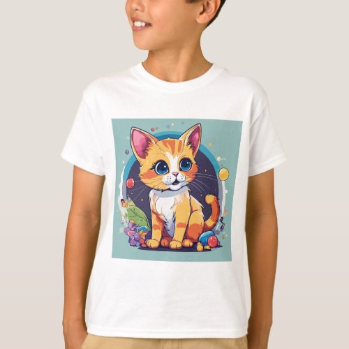 Whisker Wonderland Kids Basic T_Shirt