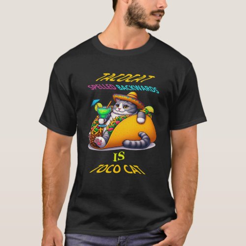 Whiskered Gastronomy Taco and Sip T_Shirt