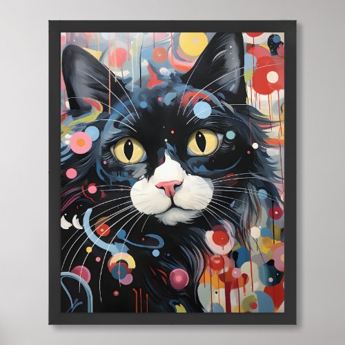 Whiskered Wonders Cat_Inspired Images Collection Framed Art