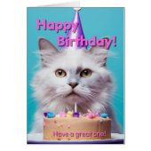 Whiskerific Birthday Laughter Card (Front)
