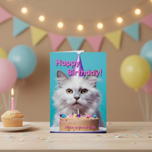 Whiskerific Birthday Laughter Card