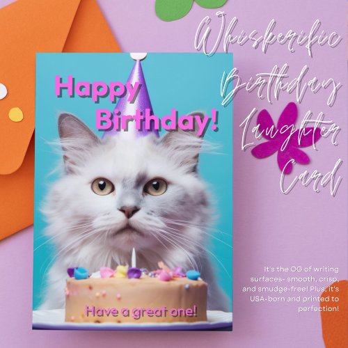 Whiskerific Birthday Laughter Card