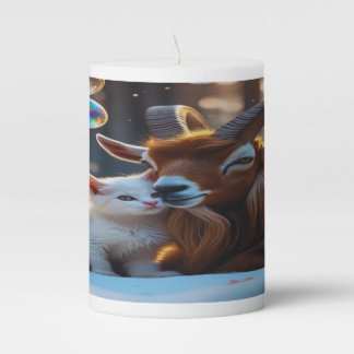 Whiskers and Hooves Pillar Candle