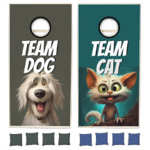 Whiskers and Wags: The Ultimate Cornhole Face-Off