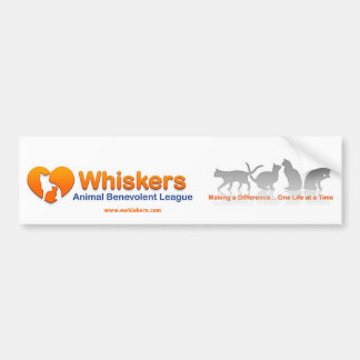Whiskers bumper sticker