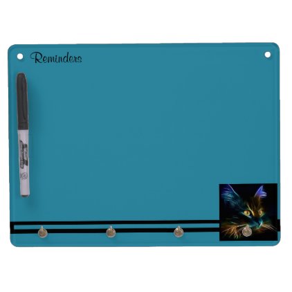 Whiskers Dry Erase Board With Keychain Holder