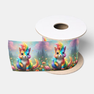 Whiskers of Wonder: The Rainbow Unicorn Squirrel, Satin Ribbon
