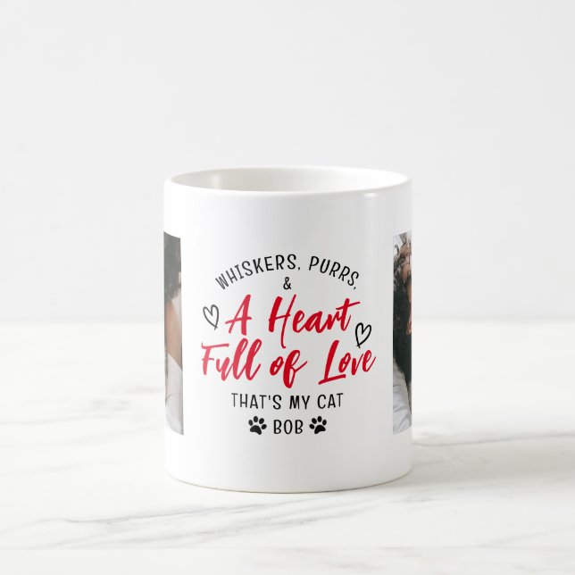 Whiskers, Purrs, and Love Furry Friend Coffee Mug (Center)