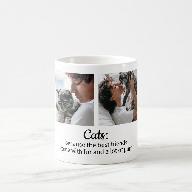 Whiskers, Purrs, and Love Furry Friend Coffee Mug (Center)