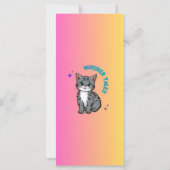 Whiskers & Tales | Whimsical Cat Storybook Bookmar (Back)