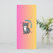 Whiskers & Tales | Whimsical Cat Storybook Bookmar (Standing Front)