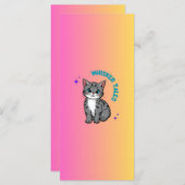 Whiskers & Tales | Whimsical Cat Storybook Bookmar (Front/Back)